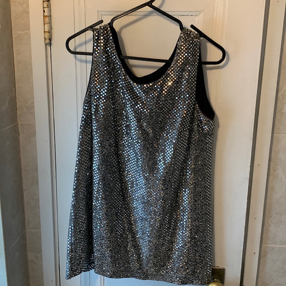 Vintage Algo Sequined Tank Top